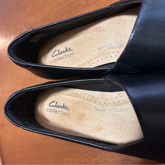 Clarks Women's Juliet Palm-Praline Dress Loafer Black Leather US 11 NWOB RET $95 - Picture 6 of 11